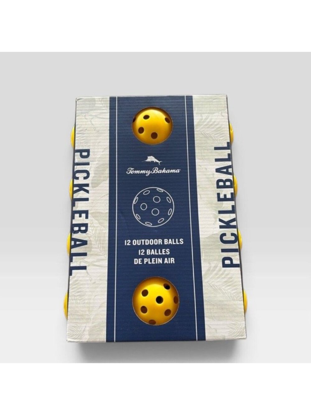Tommy Bahama Pickleball Balls 12 Pack Outdoor Yellow Lightweight Durable New